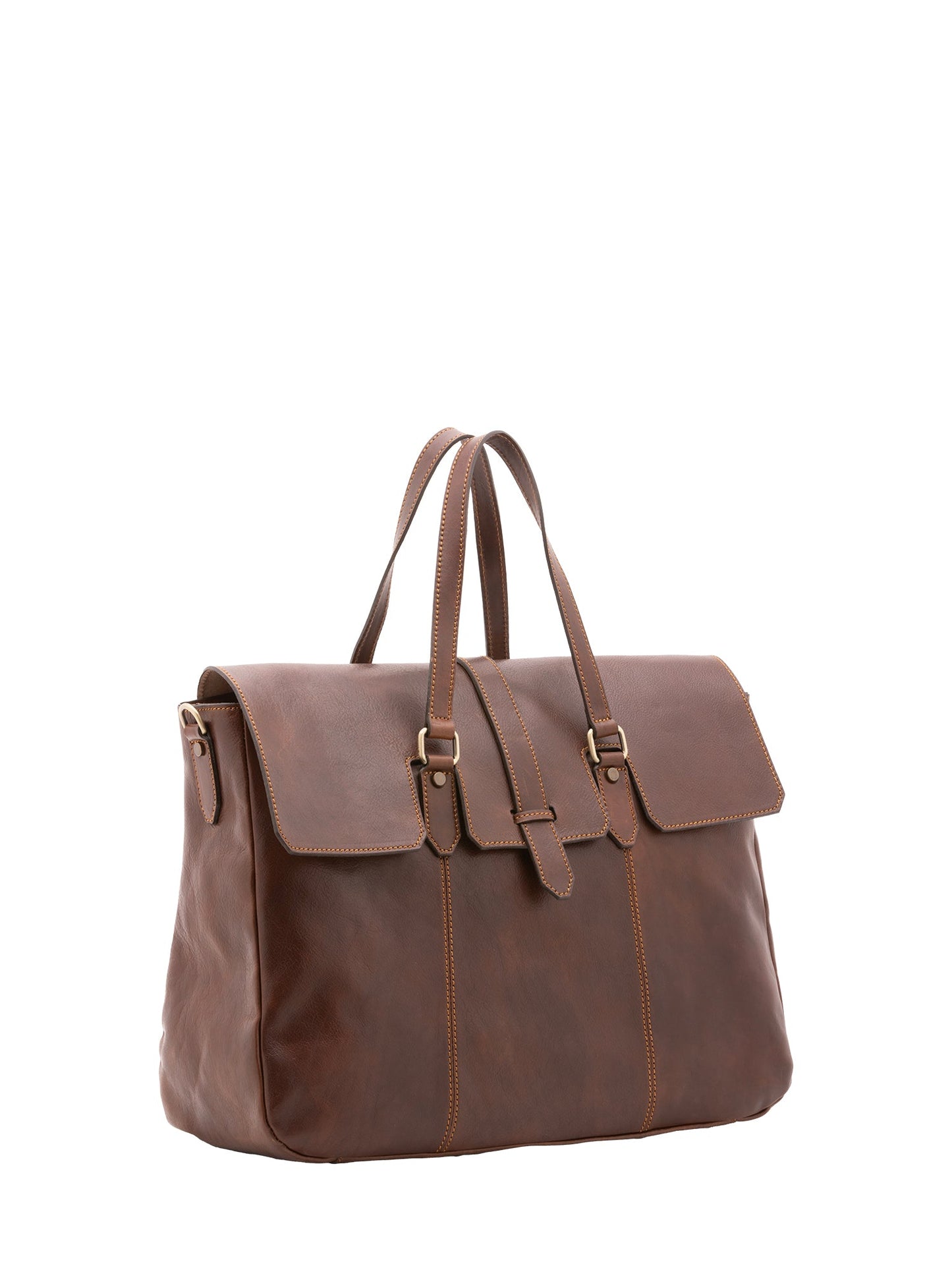 Borsa da viaggio unisex In Vera pelle Made in Italy 40x61x18 cm