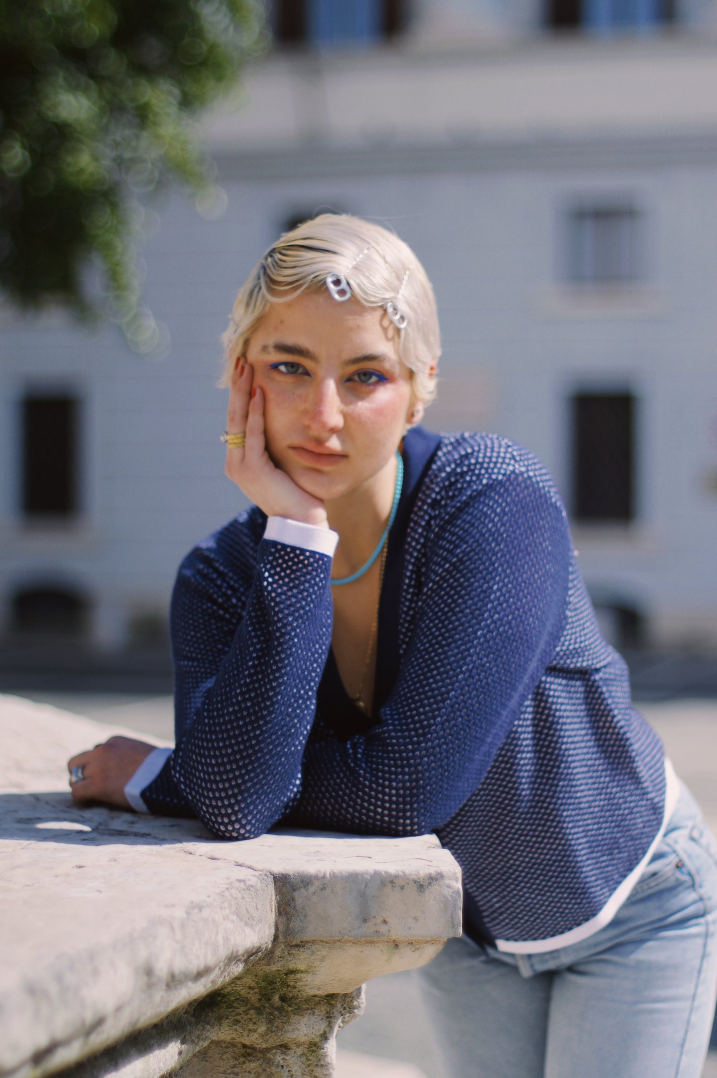 Cardigan traforato in Cotone - Veronica