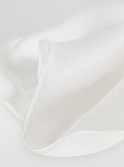 Pochette in seta tinta unita