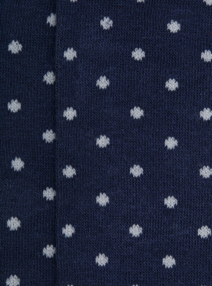 Calza lunga fantasia a pois