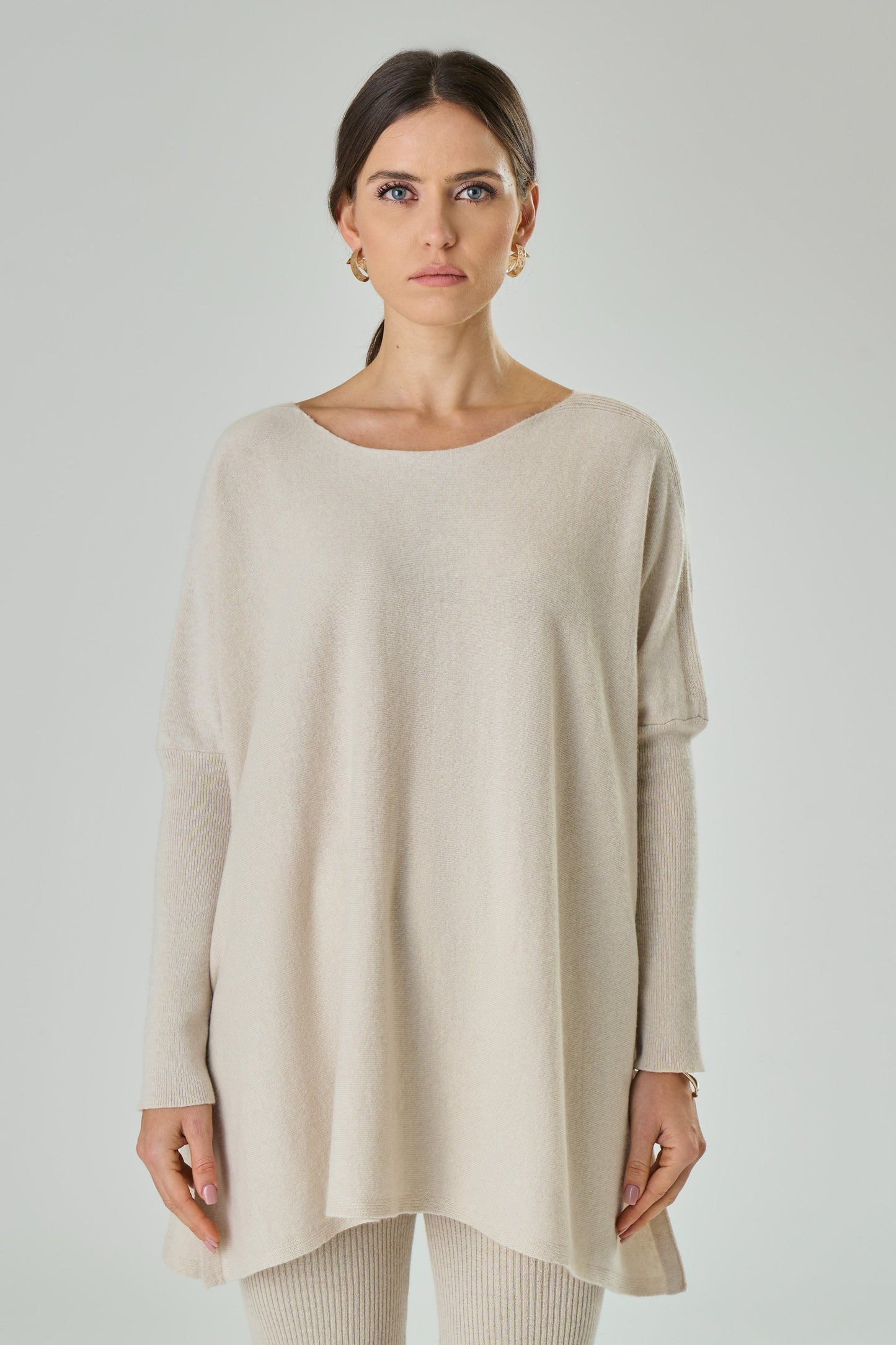 Girocollo oversize in misto Cashmere - Alyssa 