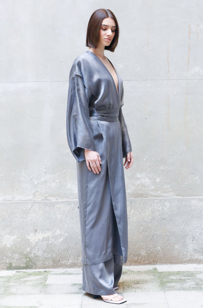 Abito kimono avvolgente Bemberg