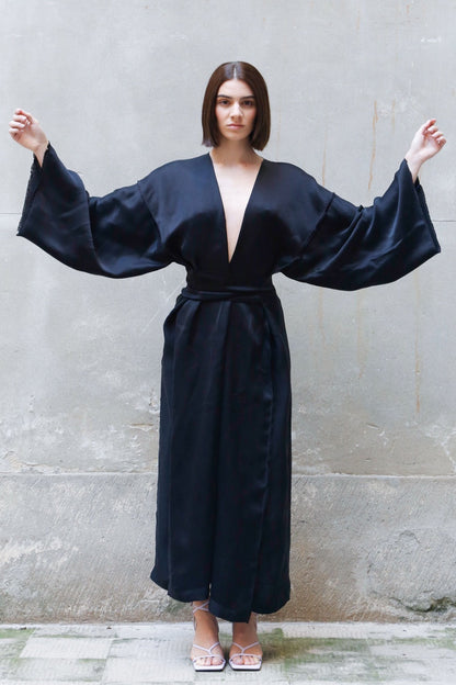 Abito kimono avvolgente Bemberg
