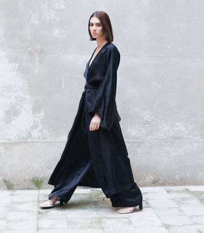 Abito kimono avvolgente Bemberg