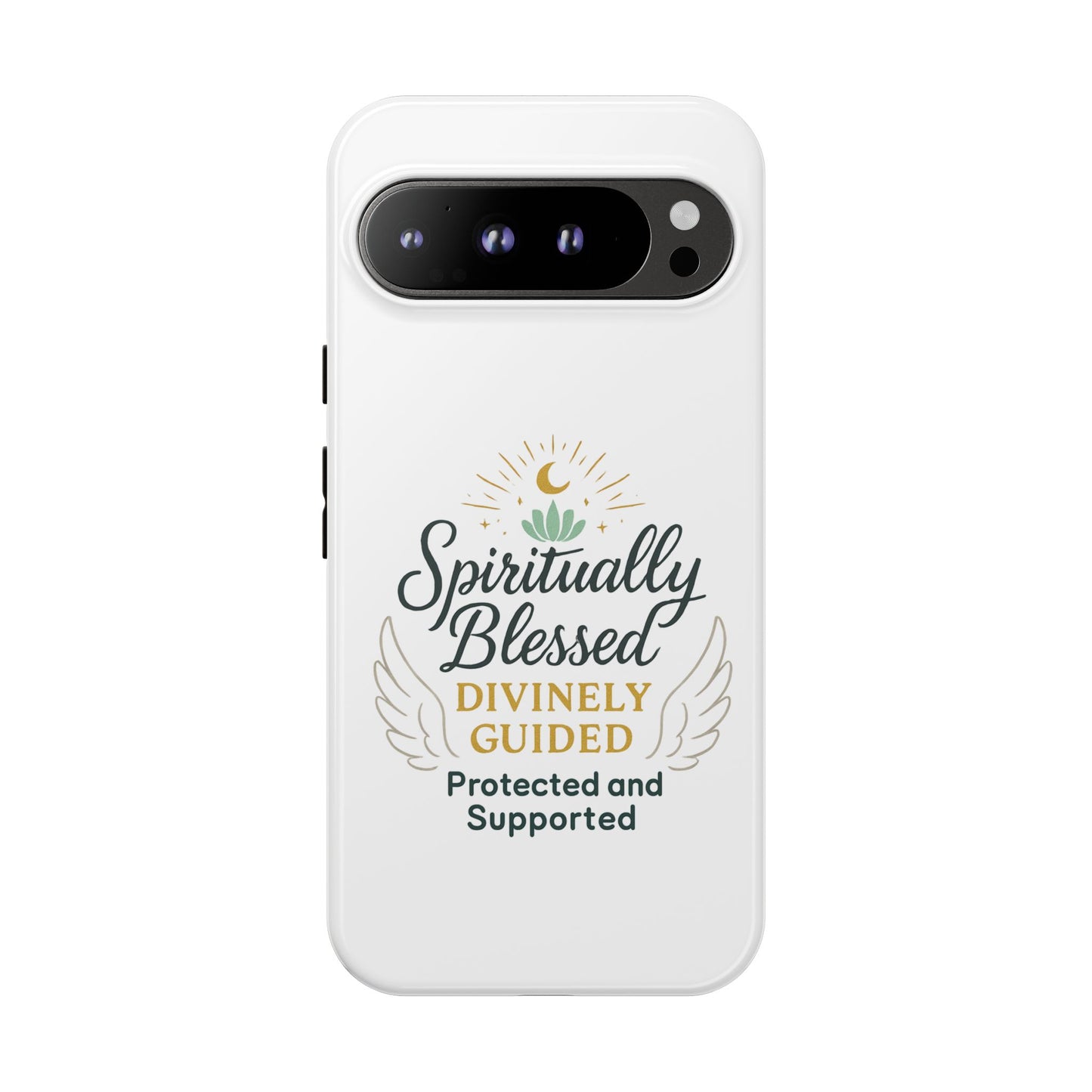 Custodia per telefono Spiritually Blessed — "Divinamente guidato, protetto e supportato"