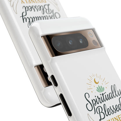 Custodia per telefono Spiritually Blessed — "Divinamente guidato, protetto e supportato"