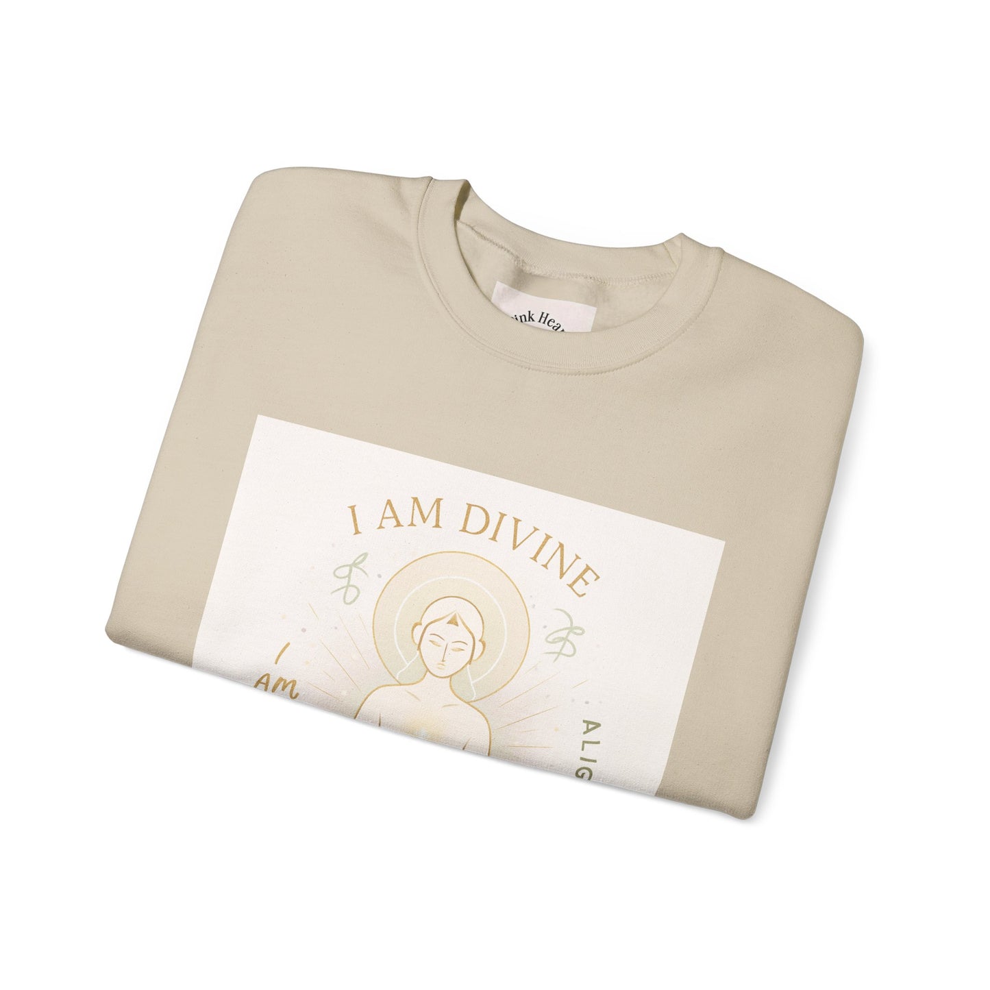 Affirmations Crewneck Sweatshirt - Divine Alignment Positive Mindset