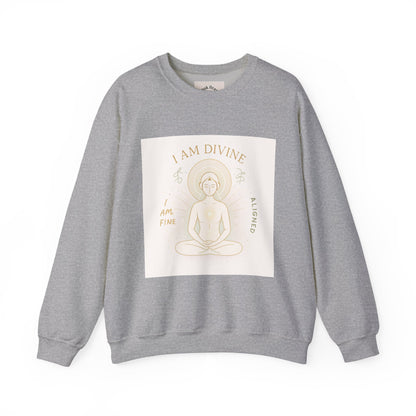 Affirmations Crewneck Sweatshirt - Divine Alignment Positive Mindset