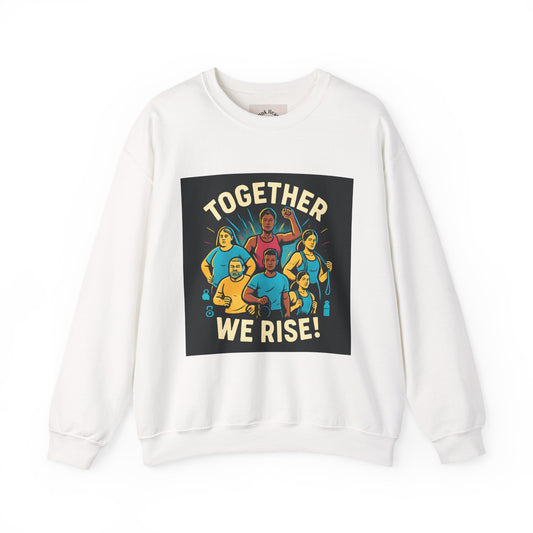 Felpa girocollo — Grafica Diversity Unity "Together We Rise" 