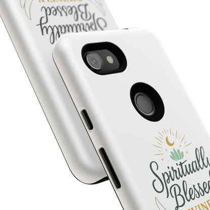 Custodia per telefono Spiritually Blessed — "Divinamente guidato, protetto e supportato"