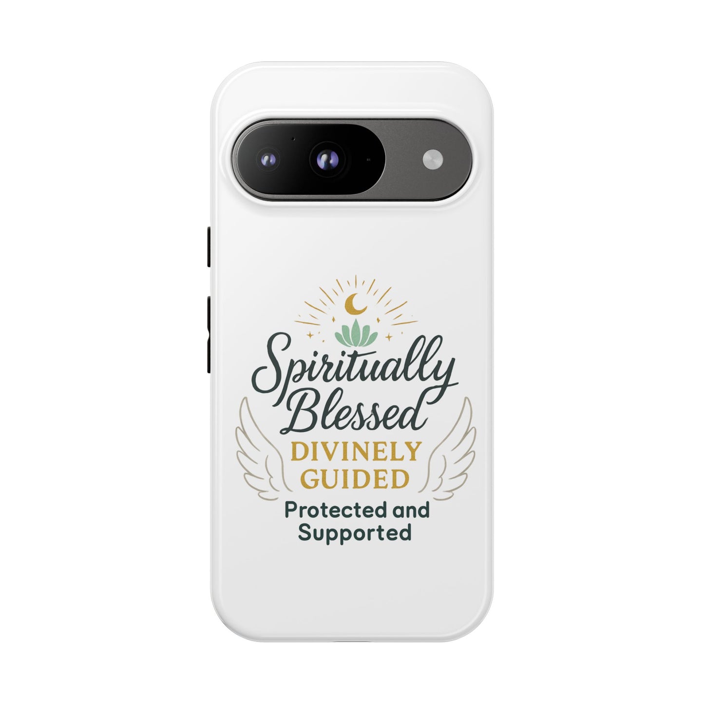 Custodia per telefono Spiritually Blessed — "Divinamente guidato, protetto e supportato"