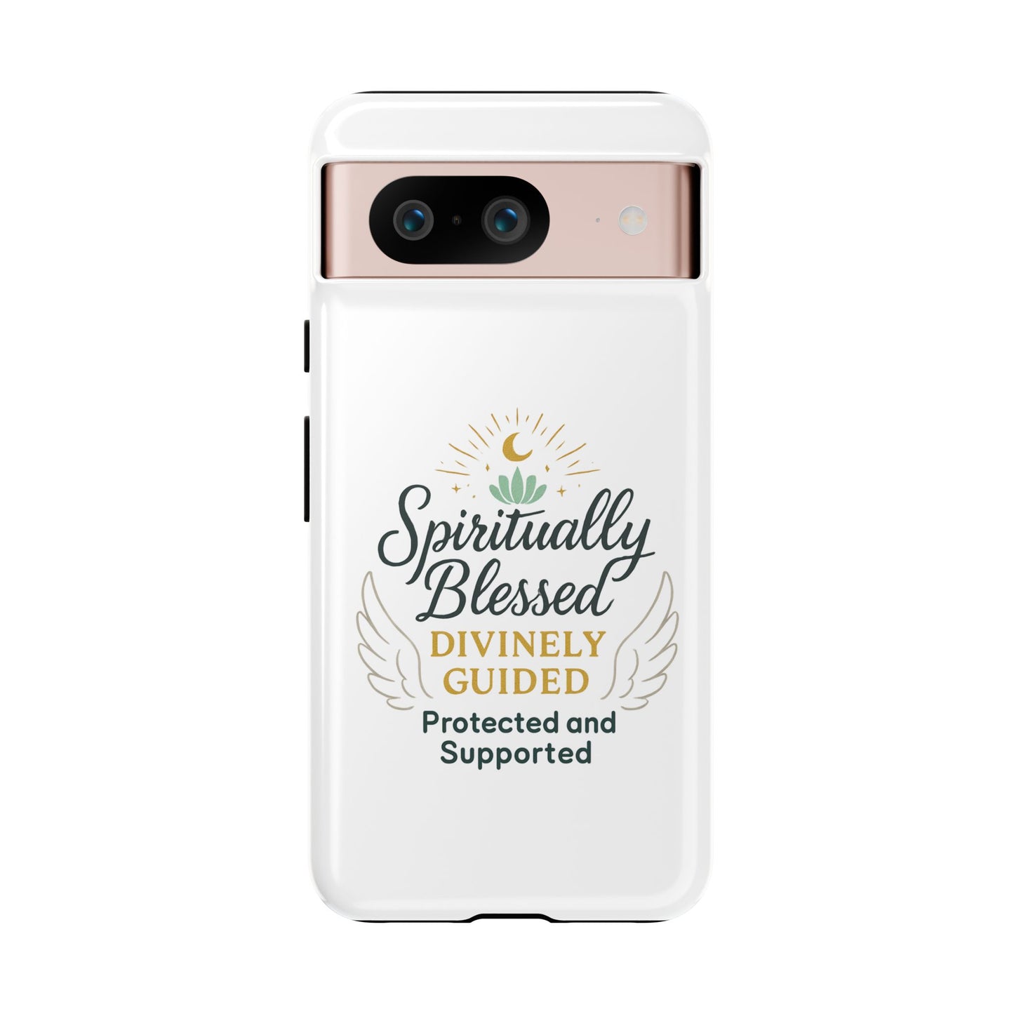 Custodia per telefono Spiritually Blessed — "Divinamente guidato, protetto e supportato"