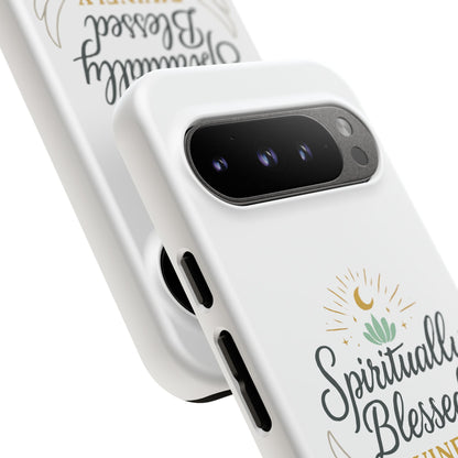 Custodia per telefono Spiritually Blessed — "Divinamente guidato, protetto e supportato"