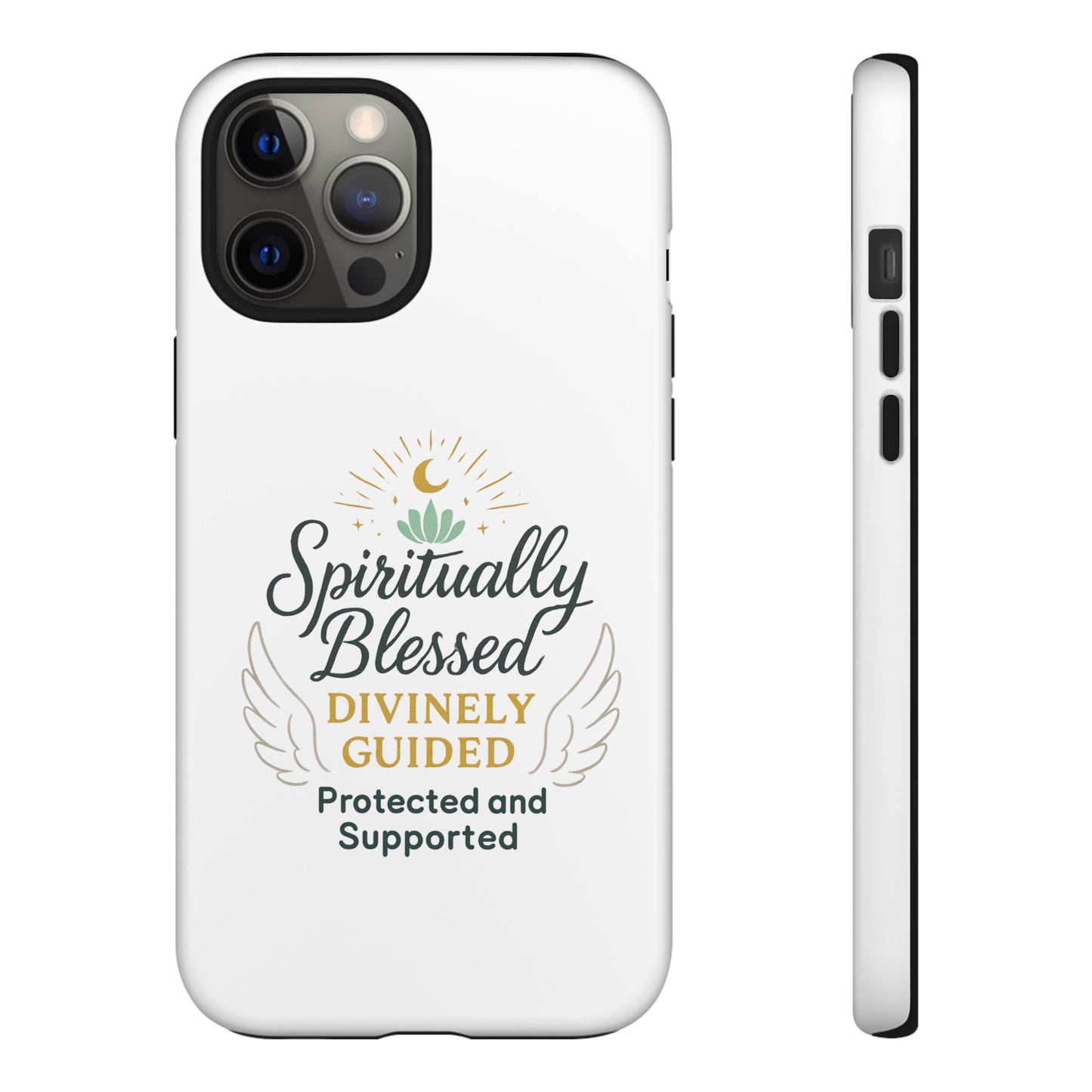 Custodia per telefono Spiritually Blessed — "Divinamente guidato, protetto e supportato"