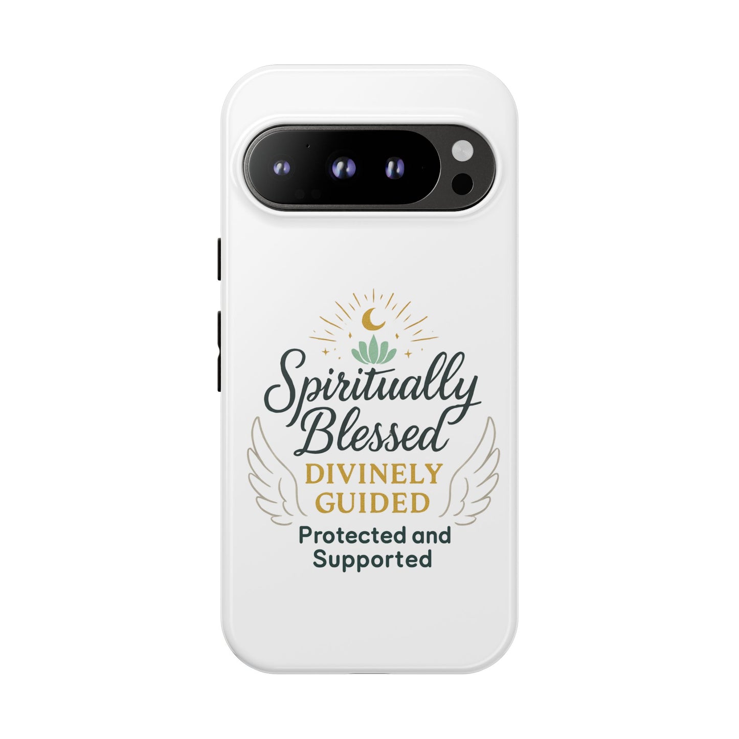 Custodia per telefono Spiritually Blessed — "Divinamente guidato, protetto e supportato"