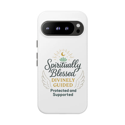 Custodia per telefono Spiritually Blessed — "Divinamente guidato, protetto e supportato"