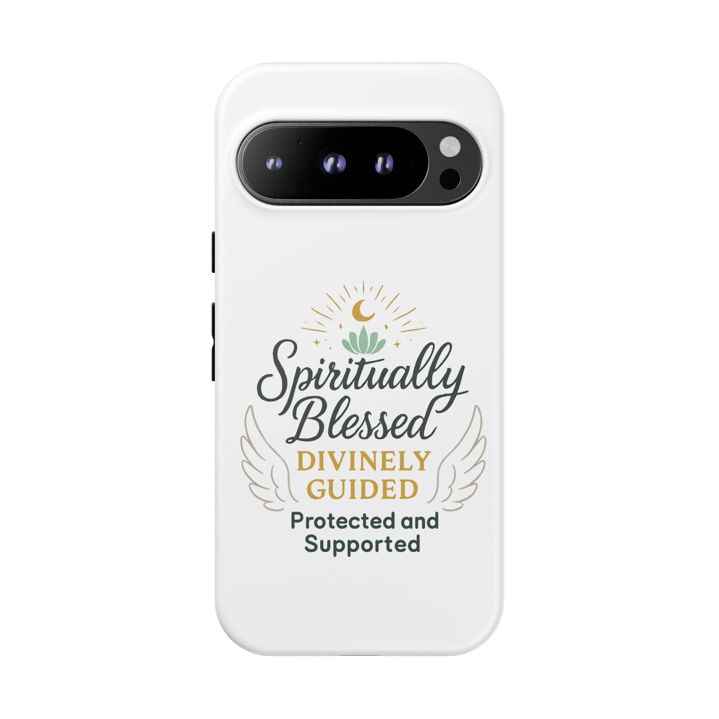 Custodia per telefono Spiritually Blessed — "Divinamente guidato, protetto e supportato"