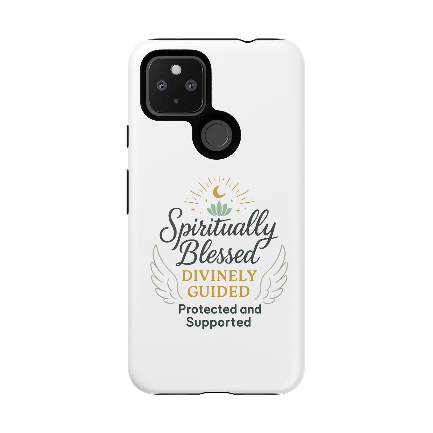 Custodia per telefono Spiritually Blessed — "Divinamente guidato, protetto e supportato"