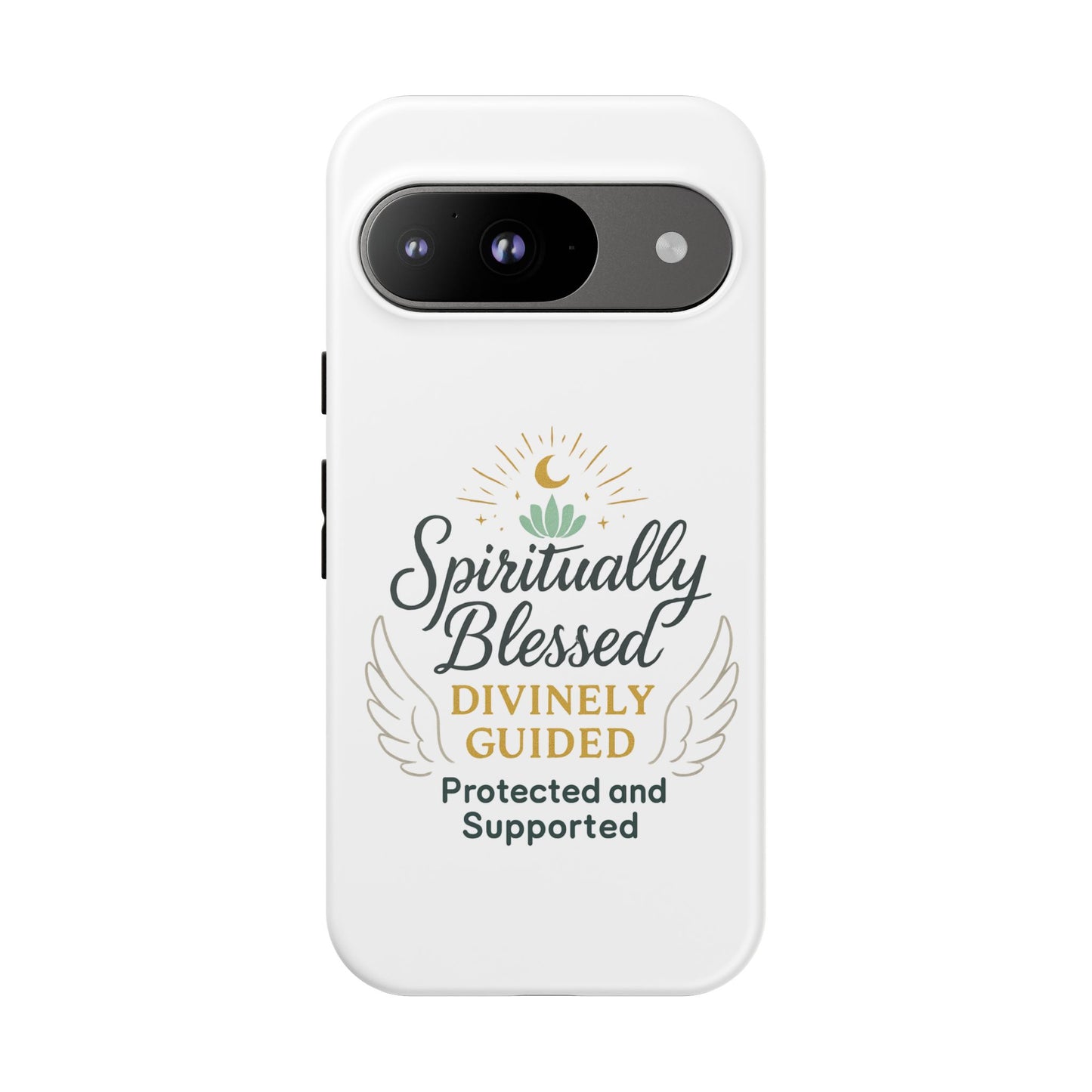 Custodia per telefono Spiritually Blessed — "Divinamente guidato, protetto e supportato"