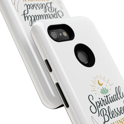 Custodia per telefono Spiritually Blessed — "Divinamente guidato, protetto e supportato"