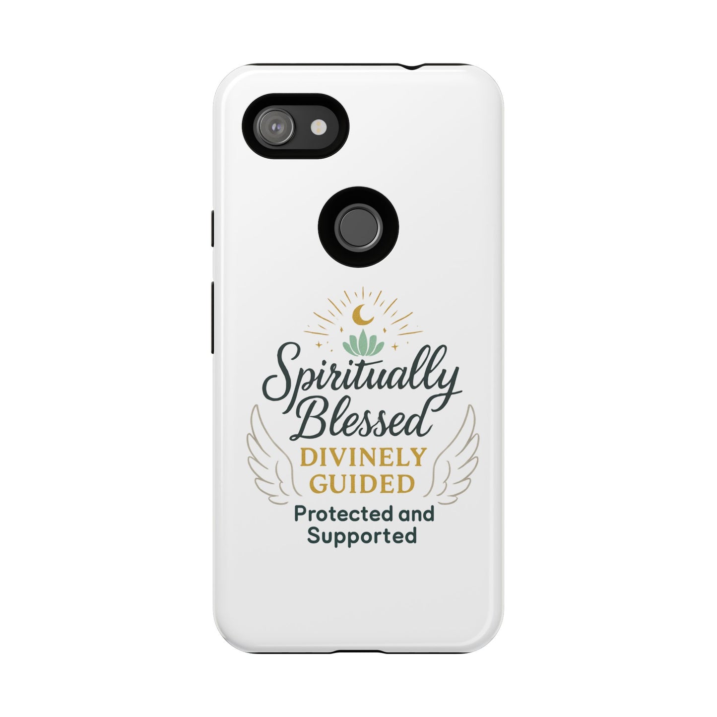 Custodia per telefono Spiritually Blessed — "Divinamente guidato, protetto e supportato"