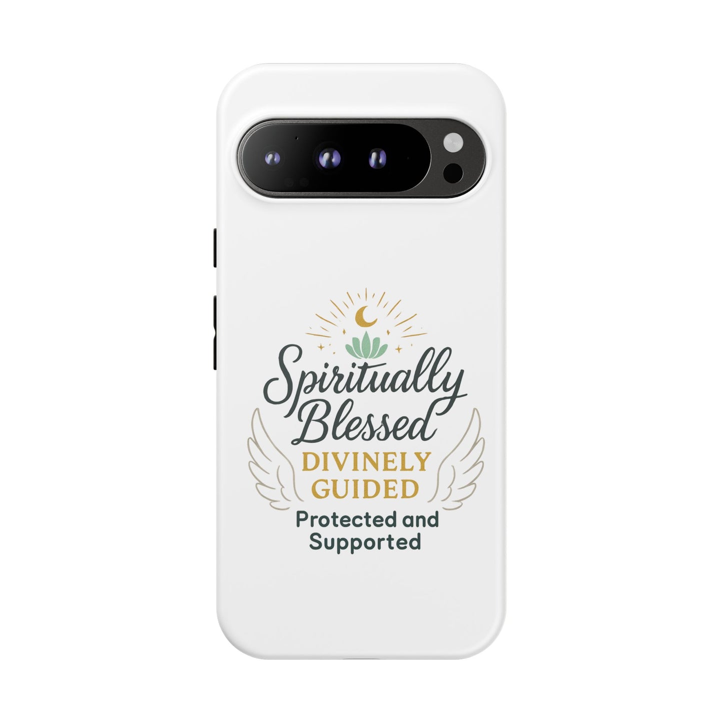 Custodia per telefono Spiritually Blessed — "Divinamente guidato, protetto e supportato"