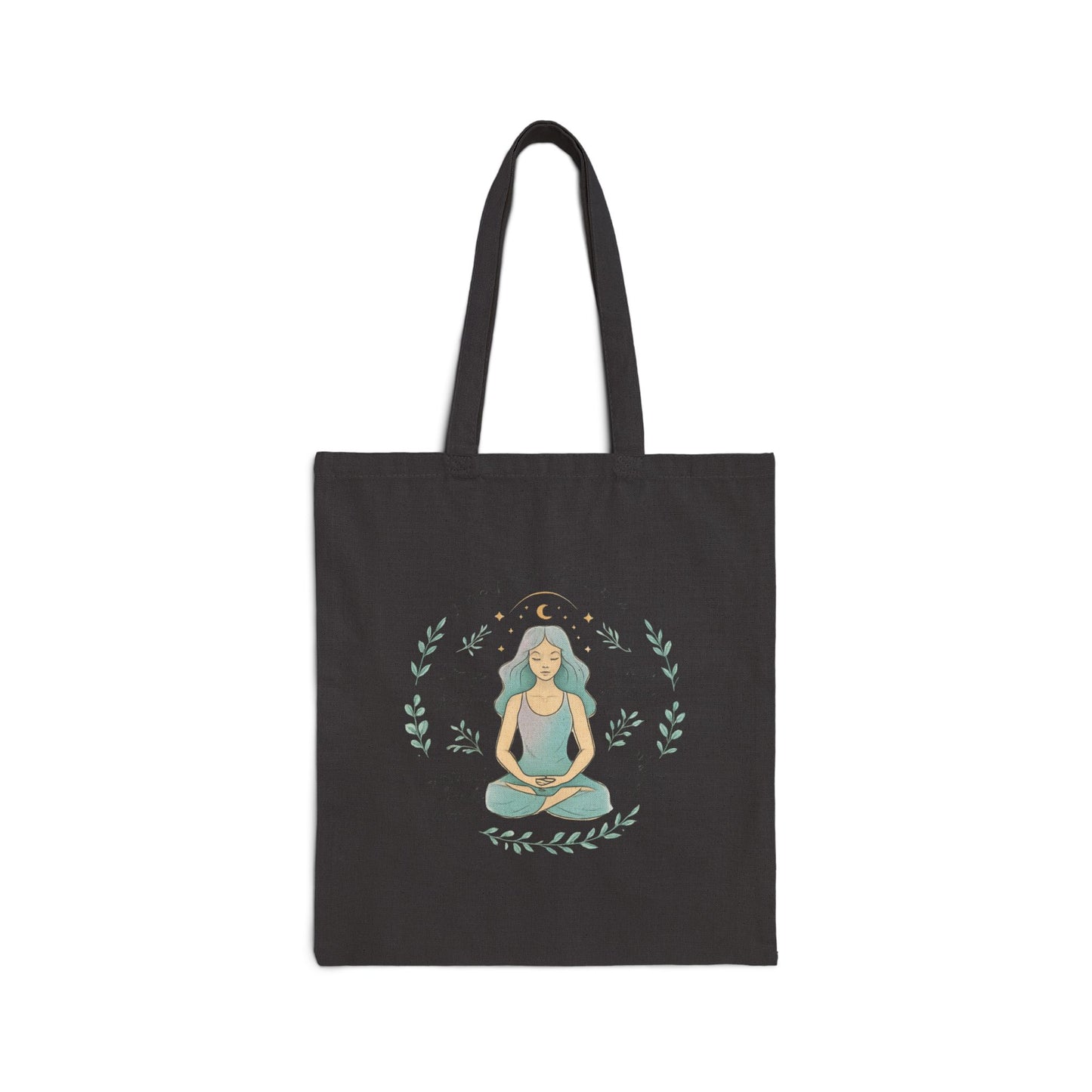 Borsa tote per meditazione yoga — Borsa tote in tela per la consapevolezza "I Am Peace" 
