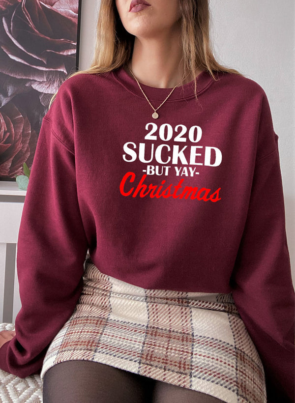 Felpa natalizia "Sucked Buy Yay" del 2020