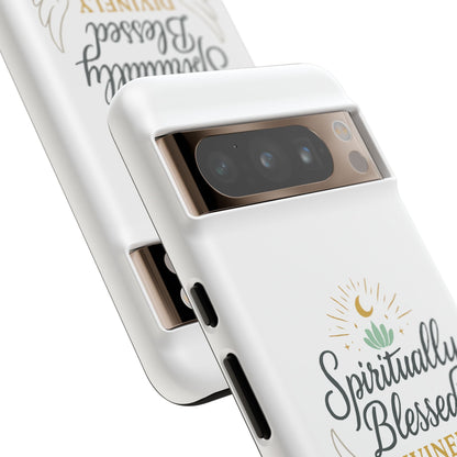 Custodia per telefono Spiritually Blessed — "Divinamente guidato, protetto e supportato"