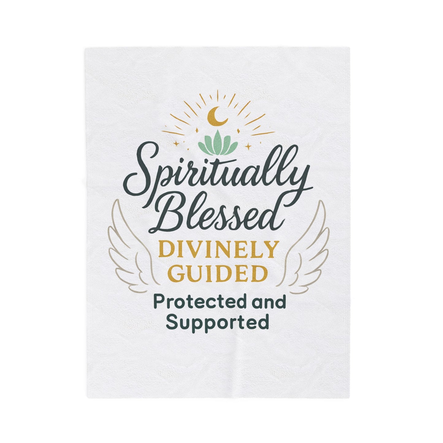 Coperta in velluto di velluto — Coperta di conforto spirituale Divine Embrace 