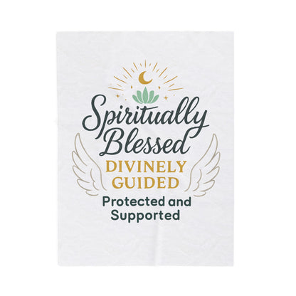 Coperta in velluto di velluto — Coperta di conforto spirituale Divine Embrace 