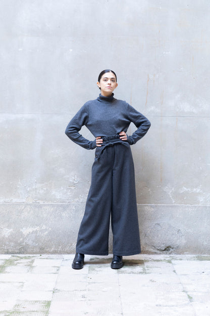 Pantaloni lunghi a gamba larga