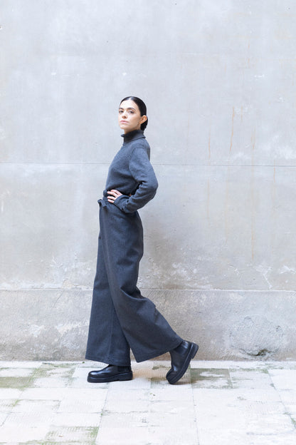 Pantaloni lunghi a gamba larga