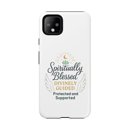 Custodia per telefono Spiritually Blessed — "Divinamente guidato, protetto e supportato"