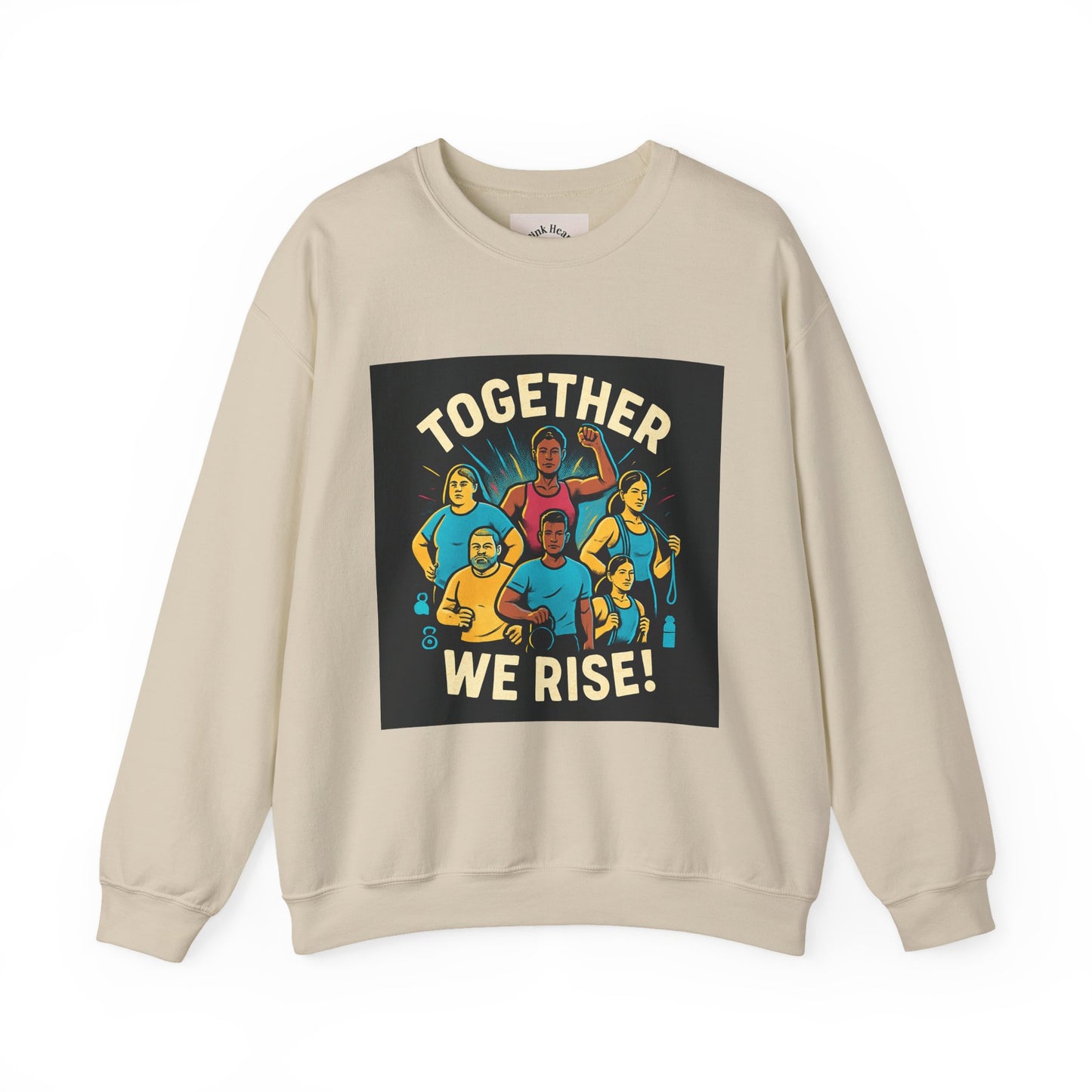 Felpa girocollo — Grafica Diversity Unity "Together We Rise" 