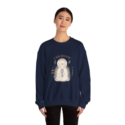 Affirmations Crewneck Sweatshirt - Divine Alignment Positive Mindset