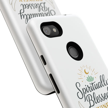 Custodia per telefono Spiritually Blessed — "Divinamente guidato, protetto e supportato"