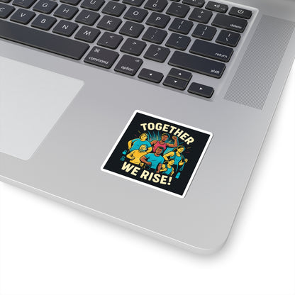 Adesivo Together We Rise — Adesivo fustellato per l'emancipazione e la comunità