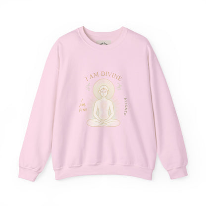 Affirmations Crewneck Sweatshirt - Divine Alignment Positive Mindset