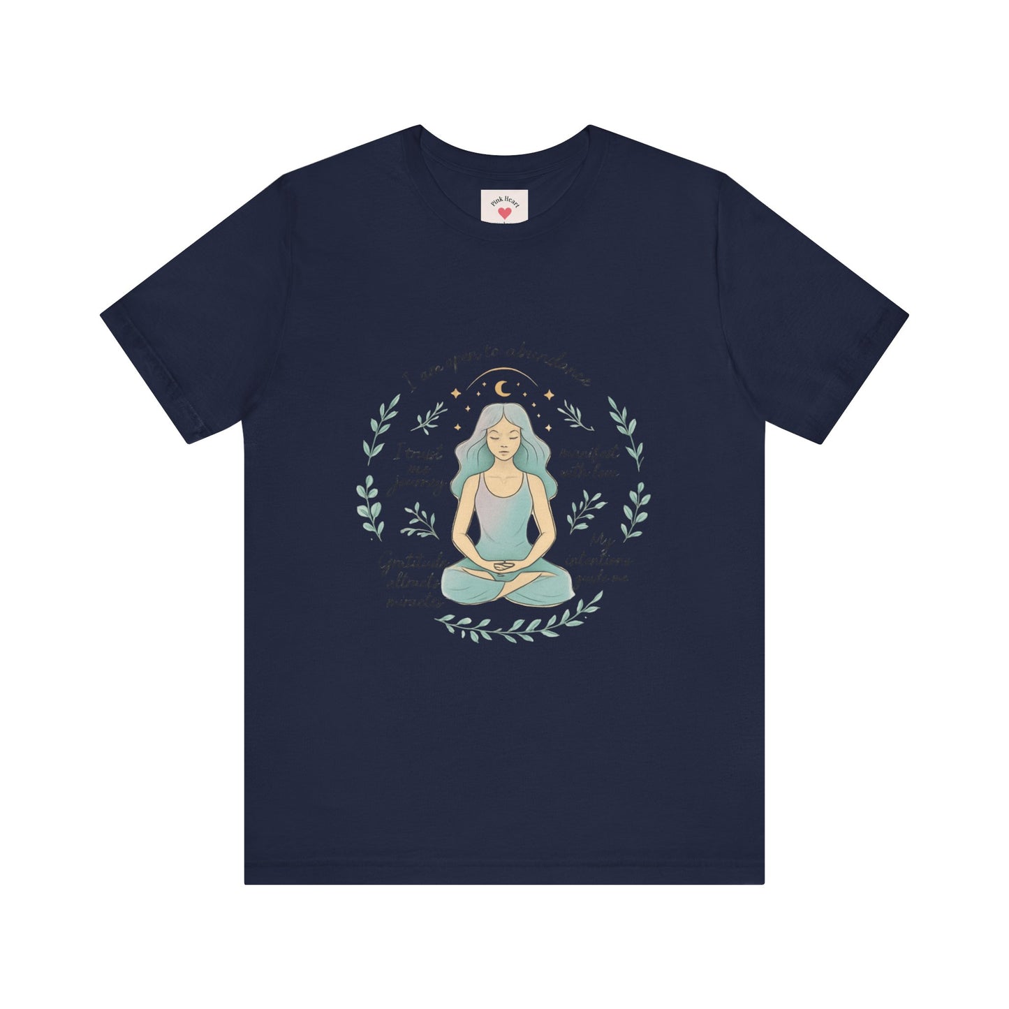 Maglietta da donna per la meditazione — Maglietta con affermazione di consapevolezza 
