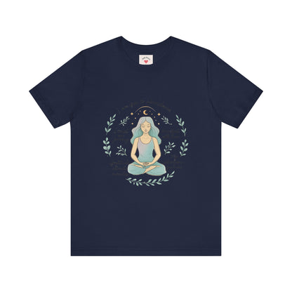 Maglietta da donna per la meditazione — Maglietta con affermazione di consapevolezza 