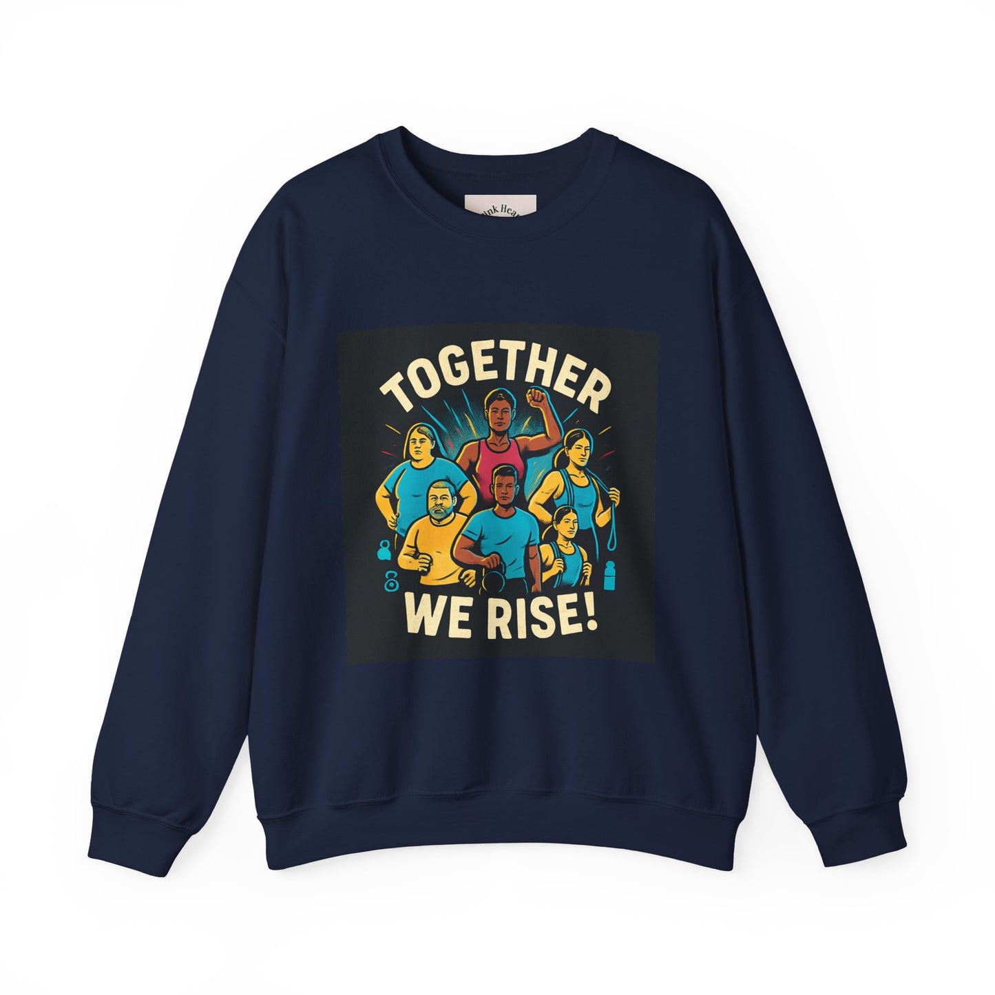 Felpa girocollo — Grafica Diversity Unity "Together We Rise" 