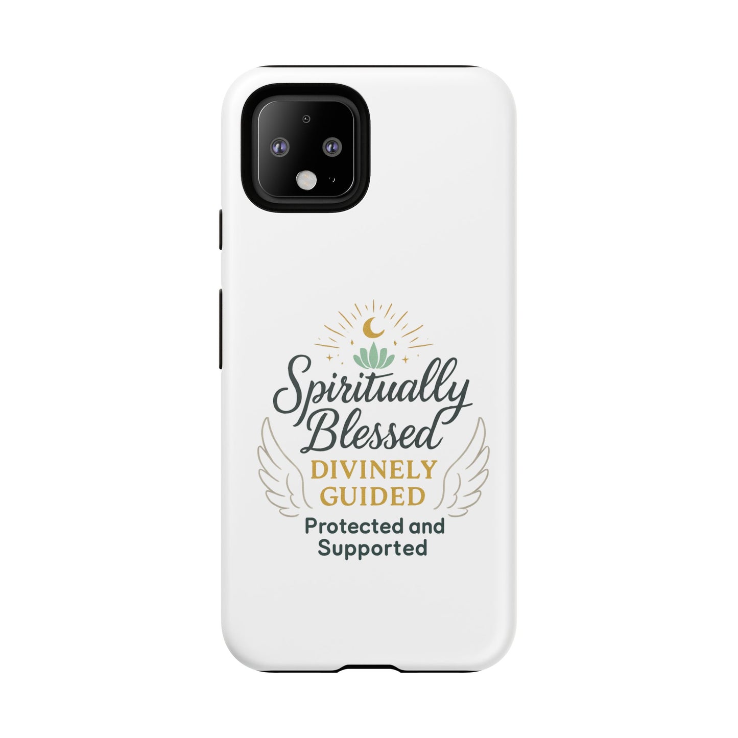 Custodia per telefono Spiritually Blessed — "Divinamente guidato, protetto e supportato"