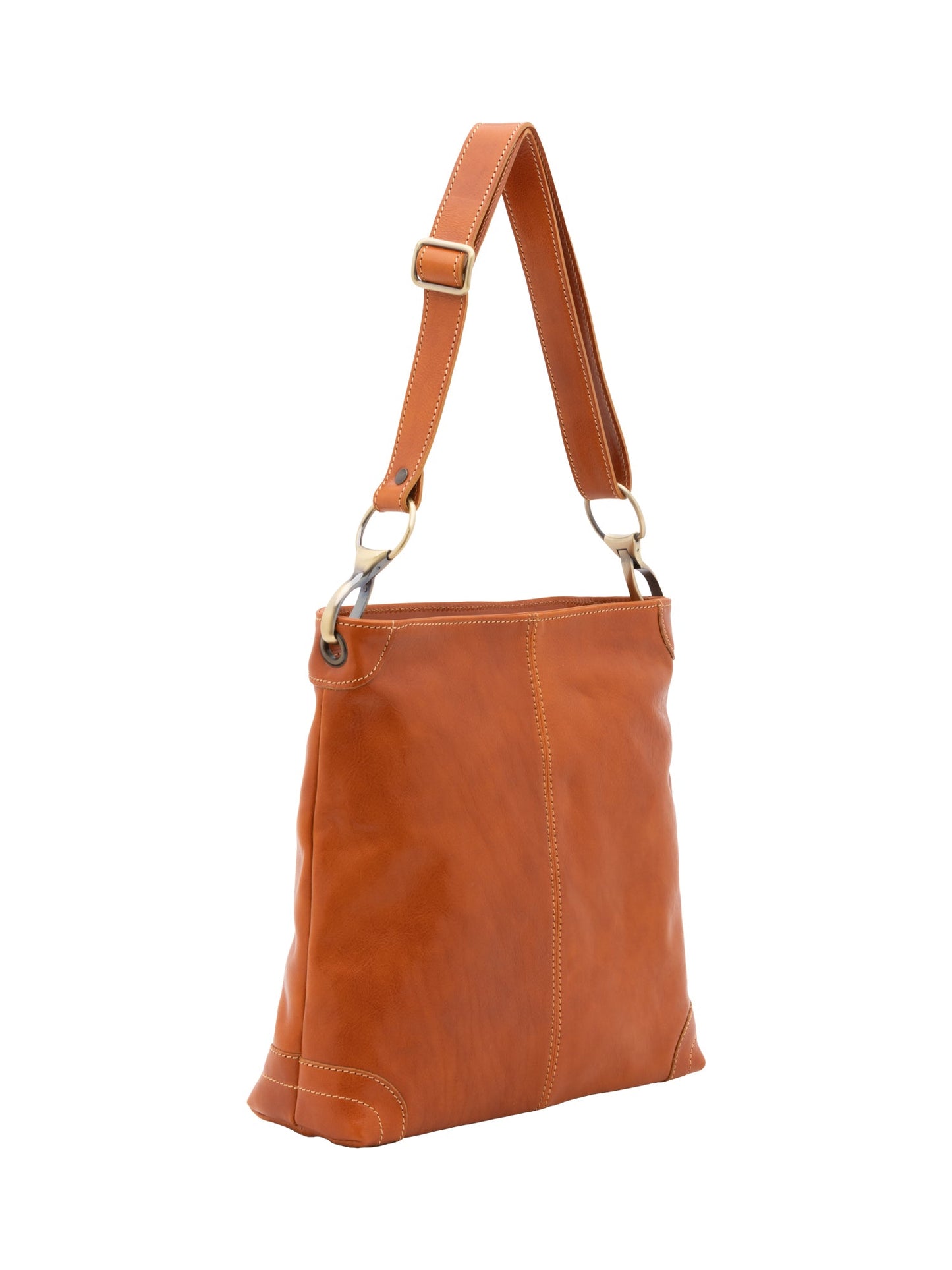 Borsa a spalla da donna In Vera pelle Made in Italy 32x32x11 cm