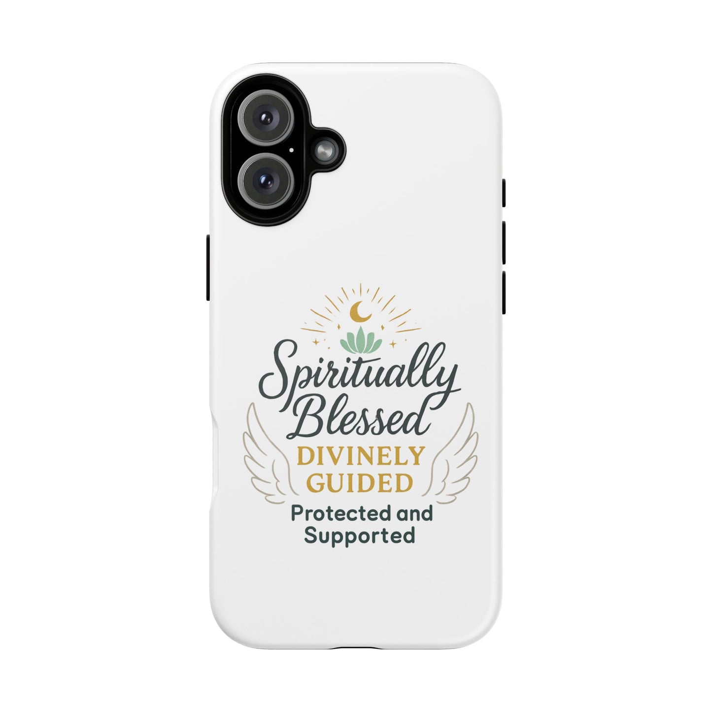 Custodia per telefono Spiritually Blessed — "Divinamente guidato, protetto e supportato"
