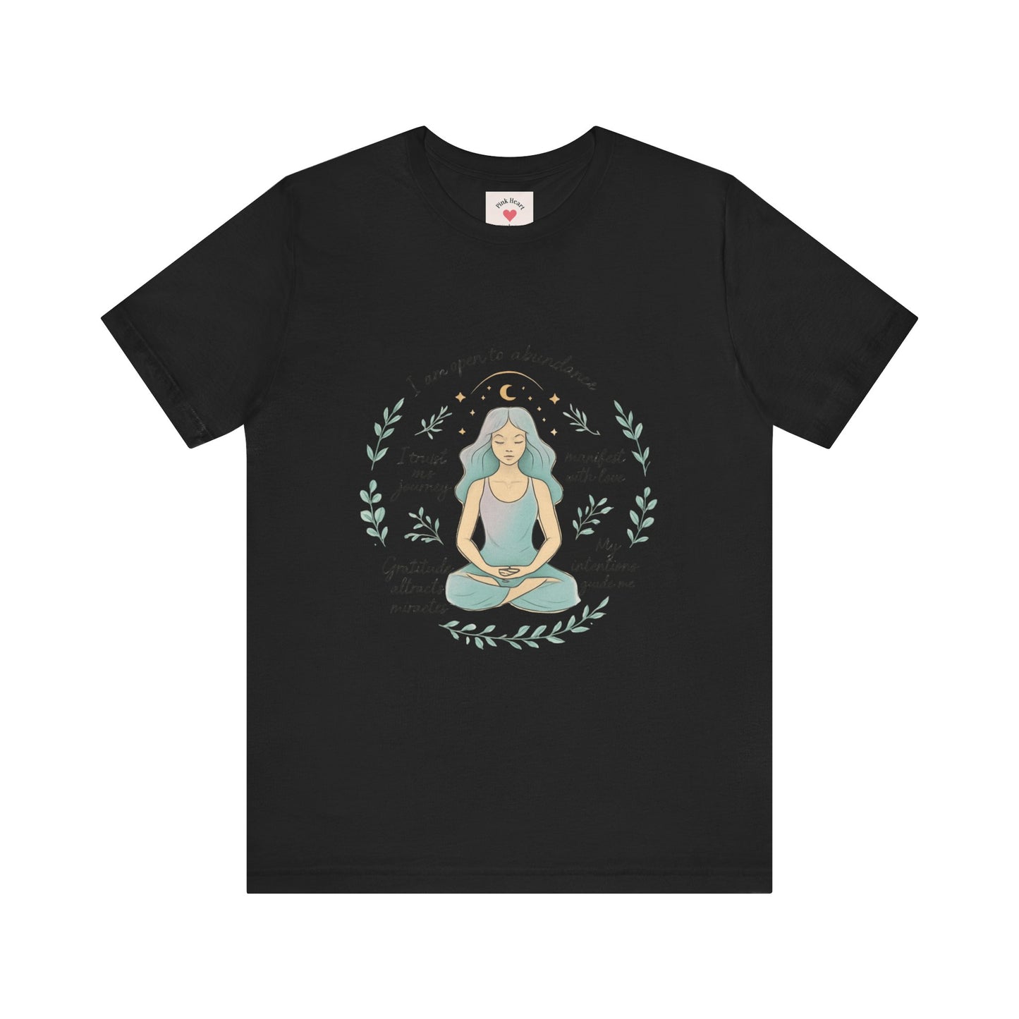Maglietta da donna per la meditazione — Maglietta con affermazione di consapevolezza 