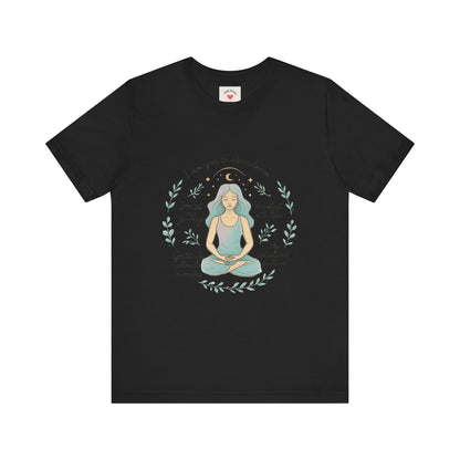 Maglietta da donna per la meditazione — Maglietta con affermazione di consapevolezza 
