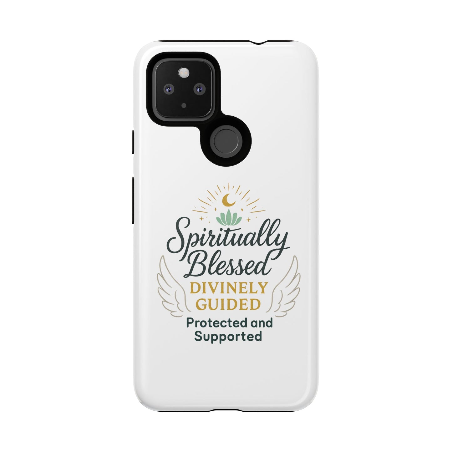 Custodia per telefono Spiritually Blessed — "Divinamente guidato, protetto e supportato"