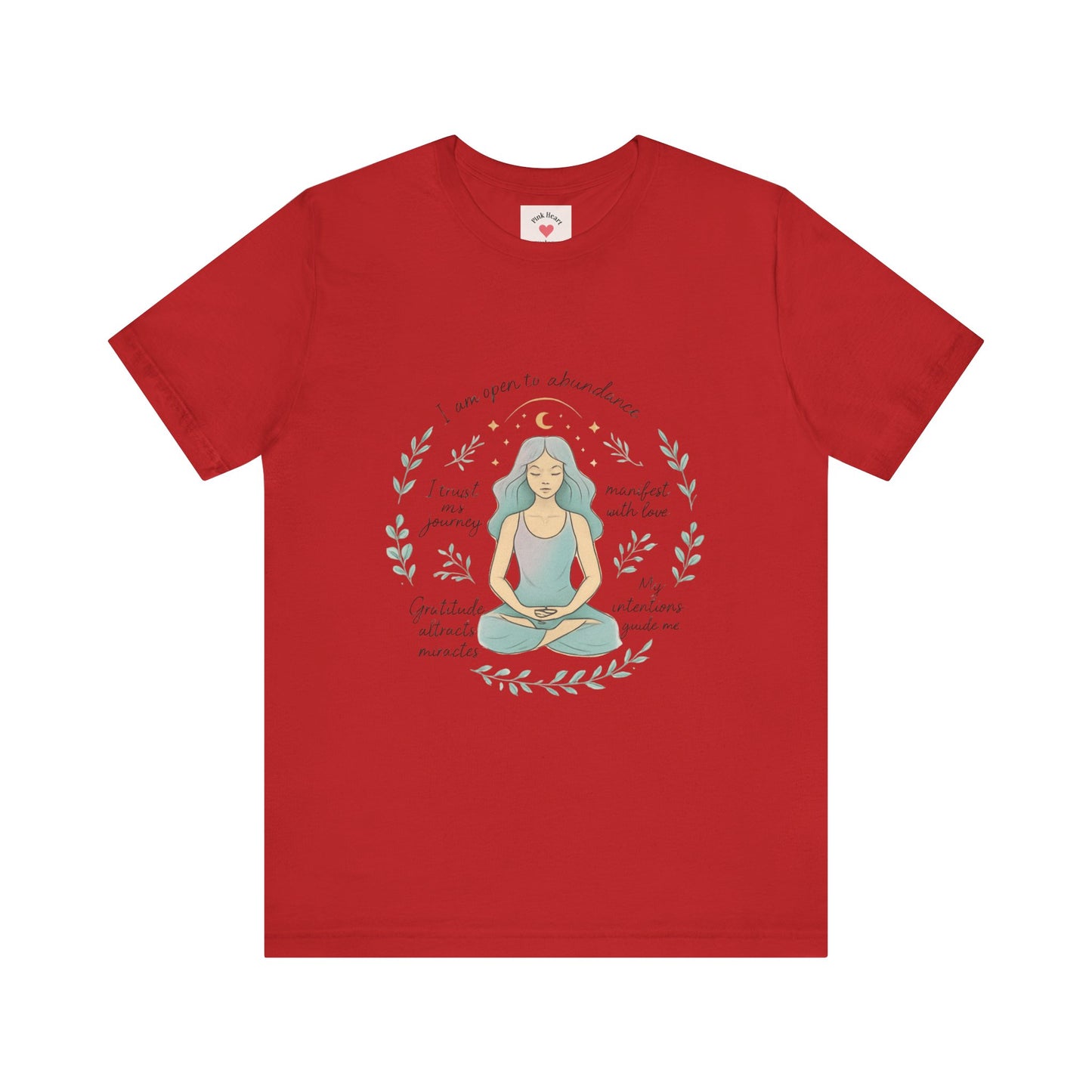 Maglietta da donna per la meditazione — Maglietta con affermazione di consapevolezza 