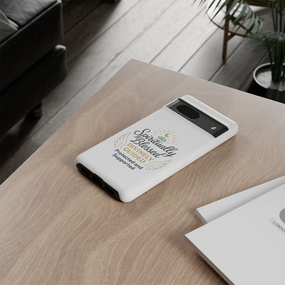 Custodia per telefono Spiritually Blessed — "Divinamente guidato, protetto e supportato"